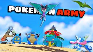 MY POKEMON ARMY IN THIS DINOSAUR WORLD - ARK Survival Evolved DAY 6 - POKEARK - IamBolt Gaming