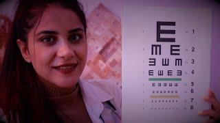 ASMR Eye Exam  طبيبة العيون رح تساعدك تنام بعمق اي اس ام ار