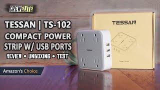 TESSAN - TS-102 Compact Power Strip With 3 USB Ports | Best Portable Charging Station [REVIEW]