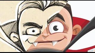 Vampire Cartoon Character - Graham Vamp || GraphicMama.com