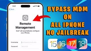 How to Bypass Remote Management (MDM) on All iPhone/iPad | NO JAILBREAK