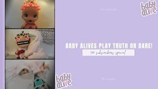 Baby Alives play truth or dare! collab with @Rose_dolls4life🫶Xx//#babyalive