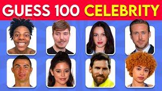 Guess the Celebrity in 3 Seconds | 100 Most Famous People