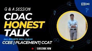 Talk with Shubham Gade | CDAC Honest Talk | Placement | CCEE | CCAT | Endmodule