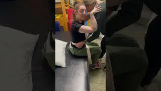 Sit to stands with my favorite therapist #physicaltherapy #exercise #stand #cerebralpalsy