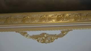 Ceiling Décor With Hand-Painted Architectural Elements And Mural