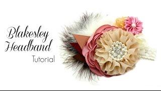 Blakesley Baby Headband Tutorial - Baby Headband Making Baby Headband DIY Hairbow Supplies, Etc.