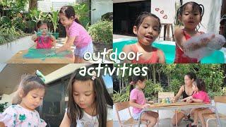 Playing Outdoors with Olivia & Amelia | Andi Manzano