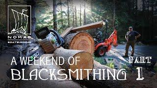 Stumping anvils for a Blacksmithing Weekend - Part 1