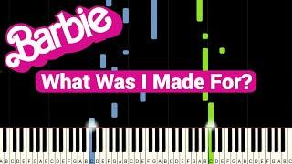 Barbie - What Was I Made For? (Billie Eilish) | Piano Tutorial (plus Sheet Music)