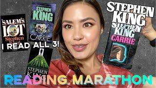 Weekend Reading Marathon ft. Stephen King Vlog | carrie, salem's lot, and the green mile