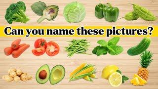 Fruits and Vegetables Names | Learn Fruits And Vegetables English Vocabulary | Guess Vegetables …