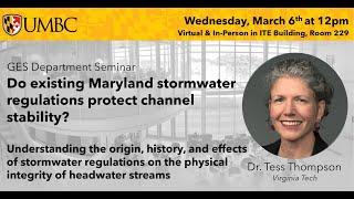 Spring 2024 GES Seminar Series with Dr. Tess Thompson