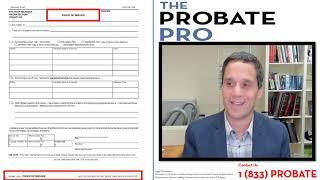 Proof of Service #theprobatepro #probate #ProofofService #process #howto