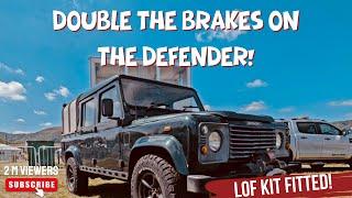 Doubling my Landrover defenders brakes with the LOF Powerboost Kit!