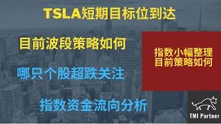 【美股分析】TSLA短期目标位到达！目前波段策略如何？哪只个股超跌可以关注？当前指数资金流向分析！点击下方网站链接加入美股投资群！