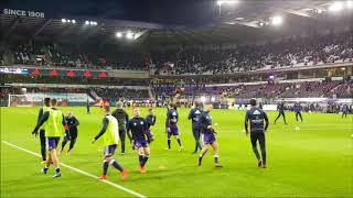 Andonline RSC Anderlecht - Club Brugge Warming Up