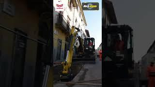 AMAZING EXCAVATOR WORKING ON ROAD | This machines are incredible  #shorts