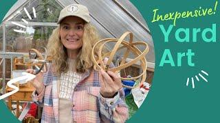Inexpensive Yard Art||upcycled garden art || Toipary || garden art