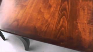 Hardwood Furniture Custom Finishes: Two-Tone and Burnishing