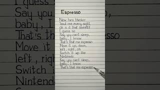 sabrina carpenter - espresso lyrics  #espresso #lyrics #sabrina