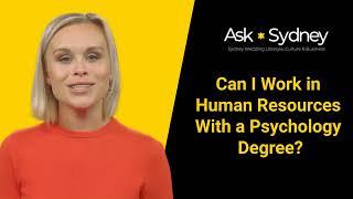 Can I Work in Human Resources With a Psychology Degree?