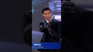 Mister India during Formal Wear round at Mister World 2024. #misterworld2024 #mrworld #mrindia