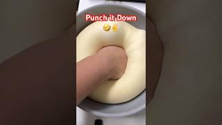 This is the right way to punch dough  #food #bread #dough #baking #punch
