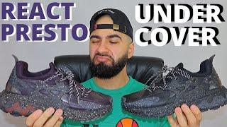 Nike REACT PRESTO UNDERCOVER JUN TAKAHASHI Review Black / Mohogany On Foot