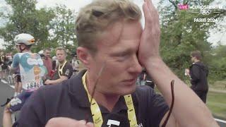 TOUR DE FRANCE 2024 - Les larmes d'Alexander Vinokourov, manager d'Astana : "Un rêve devenu réalité"