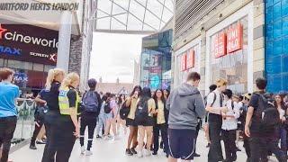 Mayhem at Shopping Center on last day for school kids go wild in Watford Town