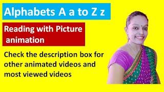 Alphabets Aa to Zz with picture animation Rashmi Sudev Aa to Zz Alphabets Rashmi Sudev