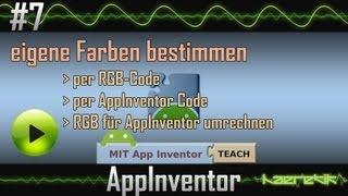 App Inventor Tutorial 7 - eigene/individuelle Farbe erstellen [haeretik.com]