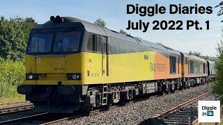 GBRF Class 60 DRAX Heavyweight Galore | Diggle Diaries July 2022 Part 1