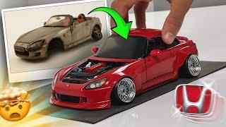 Abandoned Honda S2000 Diecast Renovation & Custom Widebody Kit Making