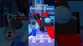 Father (WITH IGNITION) vs ENRAGED Cesus! #roblox #thebattlebricks #gaming #roblox #thebattlebricks