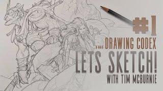 Lets Sketch! Watch me draw these cool Fantasy Characters - Real Time Fully Narrated!