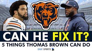 Can Thomas Brown FIX Caleb Williams & The Chicago Bears Offense?