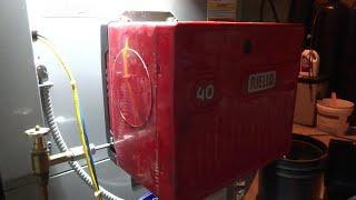 OIL FURNACE WITH RIELLO BURNER ANNUAL SERVICE