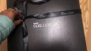 Tata CLiQ luxury unboxing Coach handbag