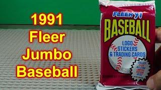 1991 Fleer Jumbo Baseball Card Pack