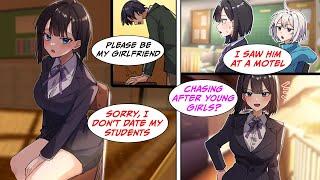 [Manga Dub] I had a crush on my high school teacher... After graduating, I hadn't seen her until...