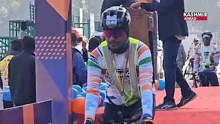 "Pedaling Unity: Chief Secretary Atal Duloo flags Off Srinagar to Kanyakumari Cycling Race"