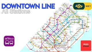 Downtown Line - All Stations + Extension to Sungei Kadut