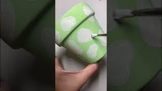 Painting a Plant Pot 🪴 #painting #diy #diys #craft #crafting #craftideas