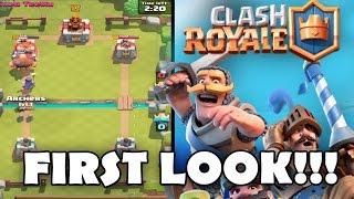 NEW SUPERCELL GAME! CLASH ROYALE GAMEPLAY - My First Look!