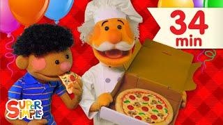 Pizza Party  + More | Kids Songs | Super Simple Songs