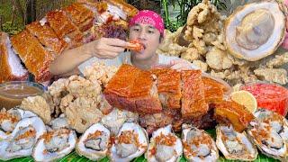 Bake Lechon, Fresh Garlic Oyster & Crispy Mushroom Mukbang