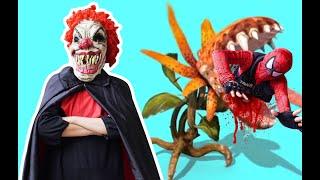Tree Monster| Captain Spiderman SEAL X Nerf Battle Gun Fight