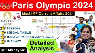 Paris Olympics 2024 : Detailed Analysis | 2024 Summer Olympics | Olympic | CrazyGkTrick - Akshay Sir